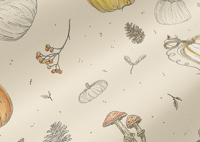 Pumpkin Patch, Sketch - Roller Blind - Image 4